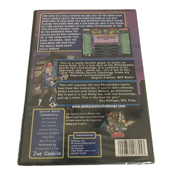 Philly Sports Yo! Are You Up For The Challenge PC CD-Rom Factory Sealed Vol 1 - Picture 2 of 3